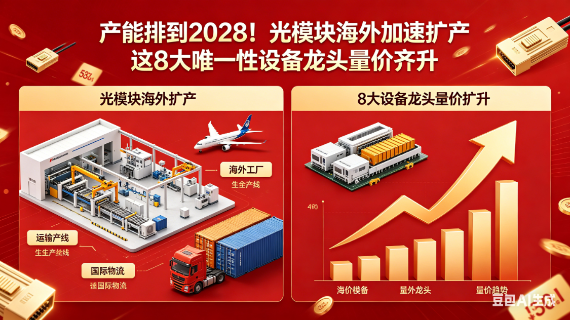  【技术纵深】光模块代际跃迁密码：8家设备龙头如何卡位3.2T时代核心环节 IT技术