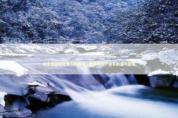 从企业运维负责人的视角，看数据保护体系的重构路径 企业服务